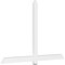 Ekena Millwork Eugene Architectural Grade PVC Gable Bracket, 72"W x 48"H x 2"D x 4"F, 16/12 Pitch GBP072X48X0204EUG00 - alternate 1